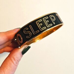 RARE KATE SPADE "NO SLEEP TILL BROOKLYN" BANGLE BRACELET